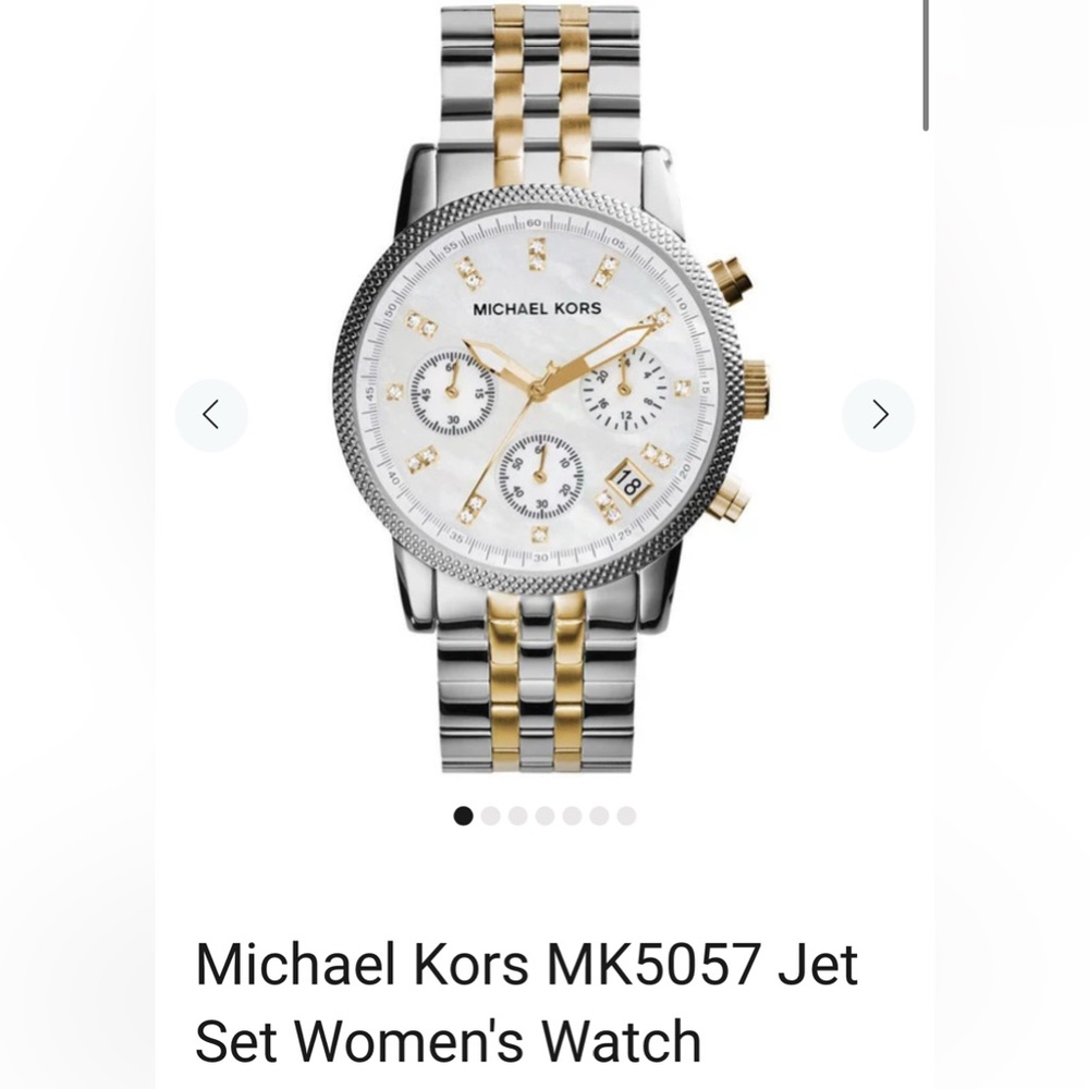 Michael Kors MK5057 Women's Two Tone Chronograph Watch